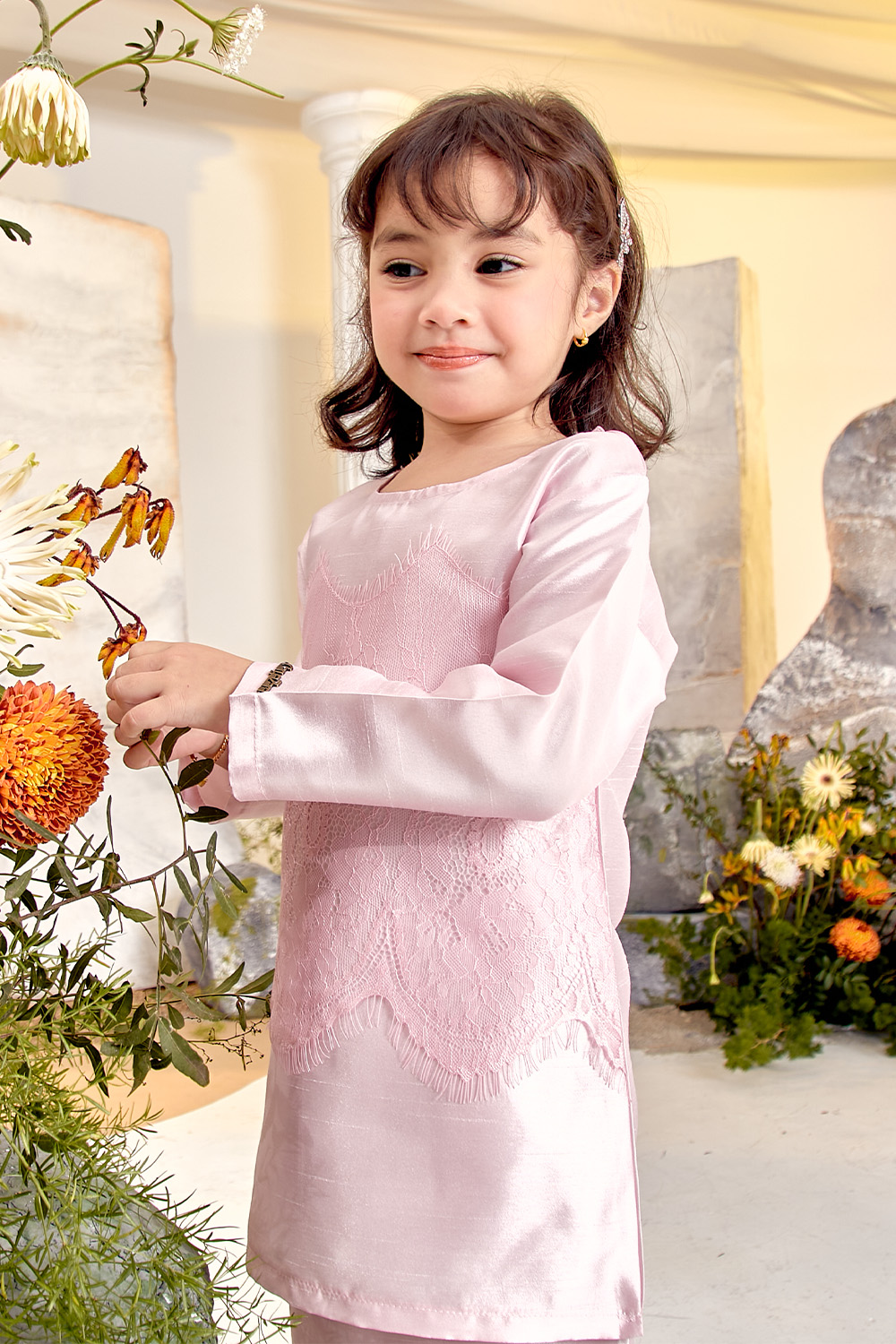 Sumayya Silk Kids - Soft Pink